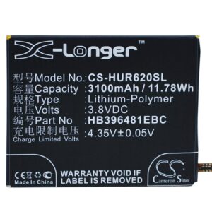 3100 mAh for Huawei HB396481EBC,HB396481EBW