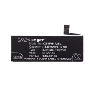 1620 mAh for Apple 616-00106,616-00107