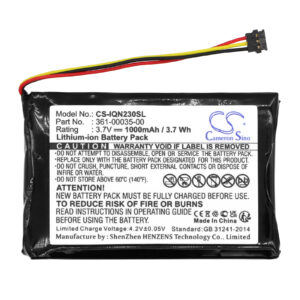 1000 mAh for Garmin 361-00035-00,361-00035-02