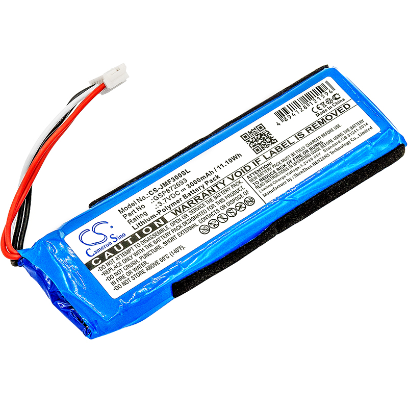 3000 mAh for JBL GSP872693,GSP872693 02,P763098 03