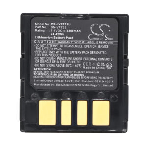3300 mAh for JVC BN-VF733,BN-VF733U,BN-VF733US,LY34647-002B