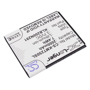 2000 mAh for KAZAM 5834003661,KLB200N291,KXX50