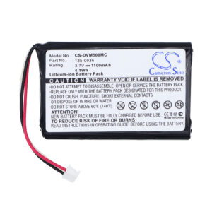 1100 mAh for Digital Ally 135-0036