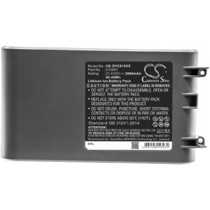 2800 mAh for Dyson 215681,215866-01/02,215967-01/02,967834-02,PM8-US-HFB1497A,PU2-JP-HFA4456A