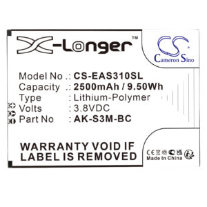 2500 mAh for Emporia AK-S3M-BC