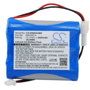 2600 mAh for Bionet BM-BAT-4,LS1865L220 3SIPMXZ