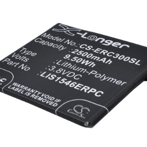 2500 mAh for Sony Ericsson LIS1546ERPC