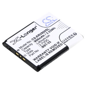 900 mAh for Sony Ericsson BST-33