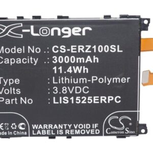 3000 mAh for Sony Ericsson 1588-4170,AGPB011-A001,LIS1525ERPC