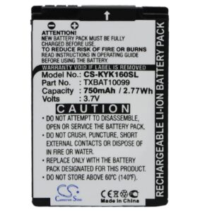 750 mAh for Kyocera TXBAT10099