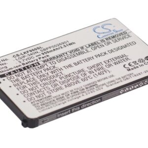 950 mAh for LG LGIP-340N,SBPP0026901,SPPP0018575