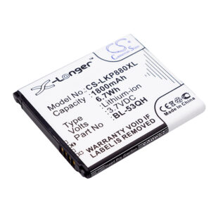 1800 mAh for LG BL-53QH,EAC61878603,EAC61878605,EAC61898401