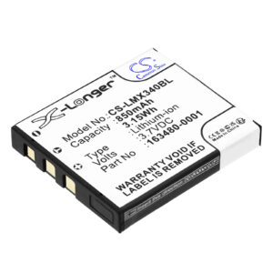 850 mAh for Honeywell 163480-0001,50129434-001FRE,865037,HHPI363