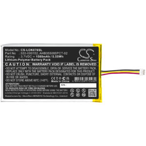 1500mAh Battery for Logitech G913, G915, G915 Lightspeed, 533-000152, 533-000204