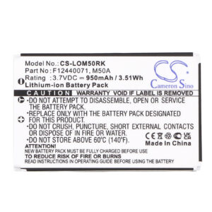 950 mAh for Logitech 190304-2004,F12440071,M50A