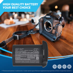 2400 mAh for Canon LP-E4