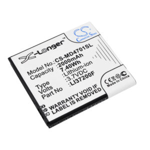 2000 mAh for Medion LI37200F