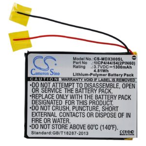 1300 mAh for MODECOM 1ICP4/44/54(2PIN60)