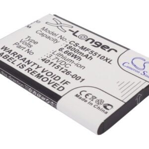 1800 mAh for Novatel Wireless 40115126-001,DC130318BA1Y