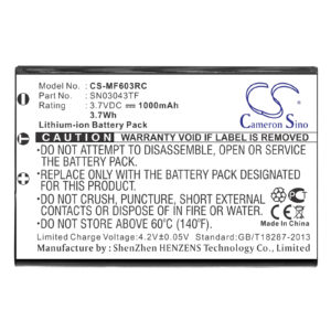 1000 mAh for Acoustic Research ARRX18G