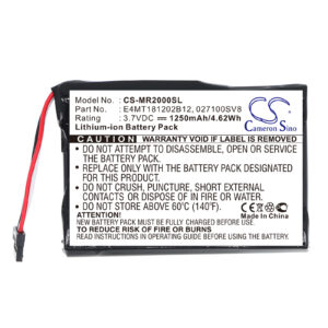 1250 mAh for Magellan 027100SV8,37-00030-001,E4MT181202B12