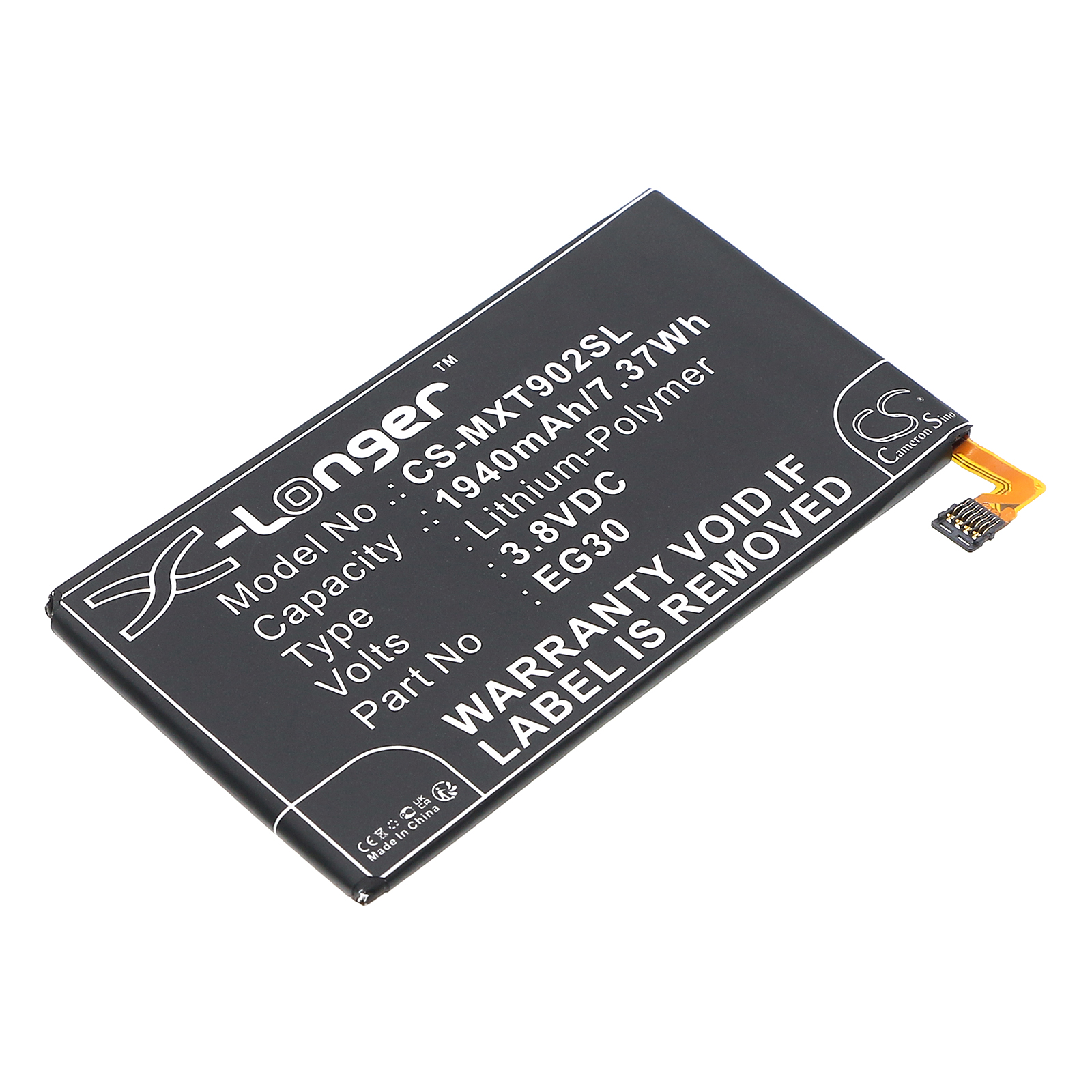1940 mAh for Motorola EG30,SNN5916A