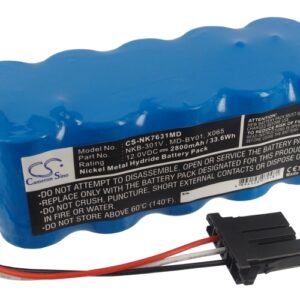 2800mAh Replacement Battery for Nihon Kohden MD-BY01, NKB-301V, SB-551V, ECG-1350, ECG-2320, ECG-2350, TEC-5500, TEC-5521