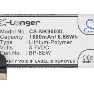 1800 mAh for Nokia BP-6EW