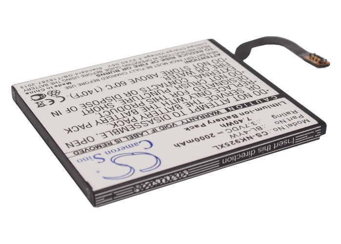 2000 mAh for Microsoft BL-4YW