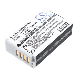 850 mAh for NiKon EN-EL22