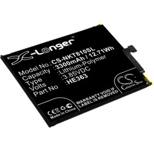 3300 mAh for Nokia HE362,HE363,HE377