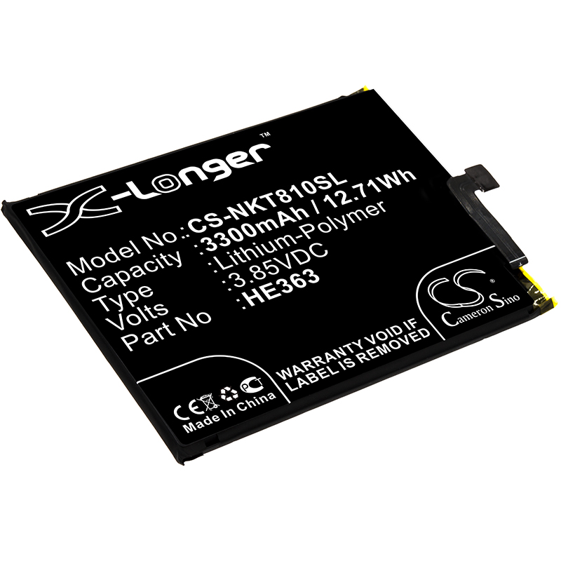 3300 mAh for Nokia HE362,HE363,HE377