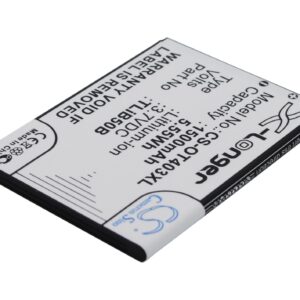 1500 mAh for Alcatel CAB60B0000C2,CAB60B0001C2,TLiB50B