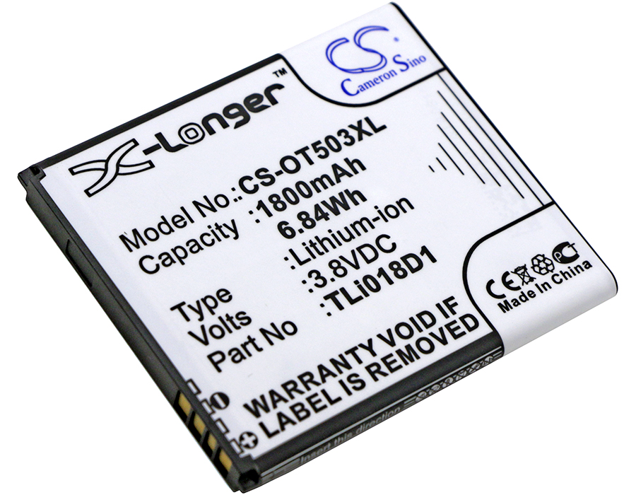 1800 mAh for Alcatel TLi018D1,TLi018D2