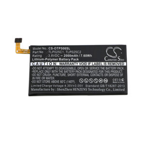 2000 mAh for Alcatel TLP025C1,TLP025C2