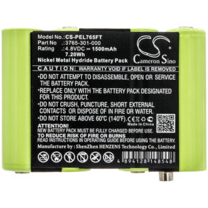 1500 mAh for Pelican 3765-301-000,3769