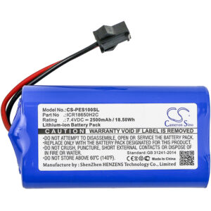 Replacement Battery for PEUGEOT ELIS, Lithium-ion 2500mAh