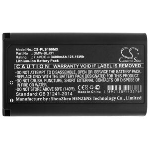 3400 mAh for Panasonic DMW-BLJ31,DMW-BLJ31E