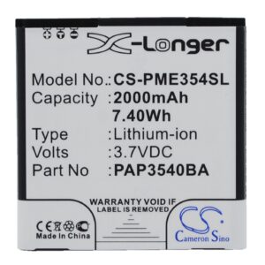 2000 mAh for Prestigio PAP3540BA,PAP3540 DUO