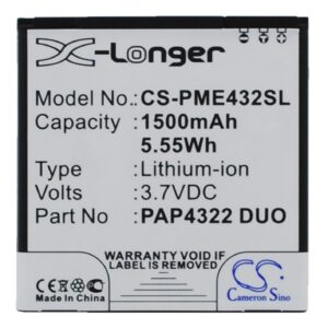 1500 mAh for Prestigio PAP4322 DUO