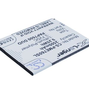 2500 mAh for Prestigio PAP7600 DUO
