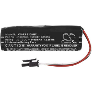 3400 mAh for Philips 1002738,989805603471,B11813,OM0047