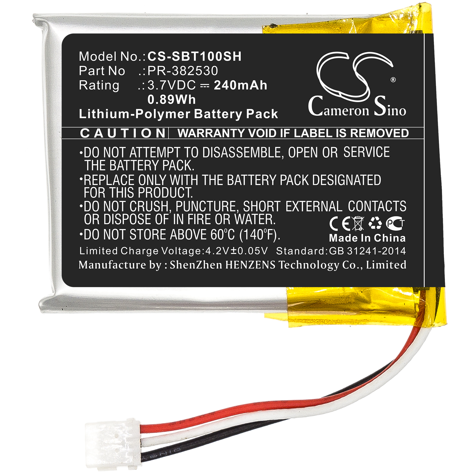 240 mAh for Suunto 100019195,PR-382530