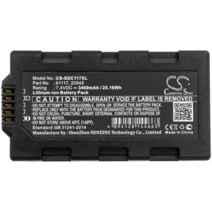 3400 mAh for Sokkia 20545,61117