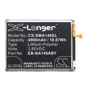 4900 mAh for Samsung EB-BA146ABY,GH43-05150A,WT-S-W1