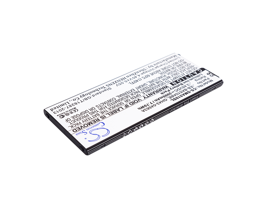 2000 mAh for Samsung EB-BA510ABE,GH43-04563A