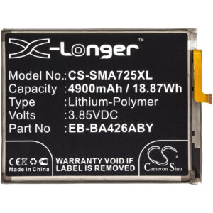 4900 mAh for Samsung EB-BA426ABY,GH82-24377A,GH82-25461A