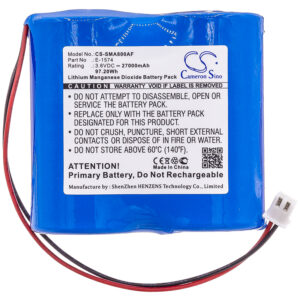 Replaces battery for Siemens Mag 8000 Flow Transmitter Li-MnO2, 27000mAh, 3.6V