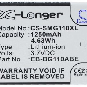 1250 mAh for Samsung EB-BG110ABE