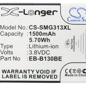 1500 mAh for Samsung EB-B130BE,EB-BG313BBE,GH43-04256A